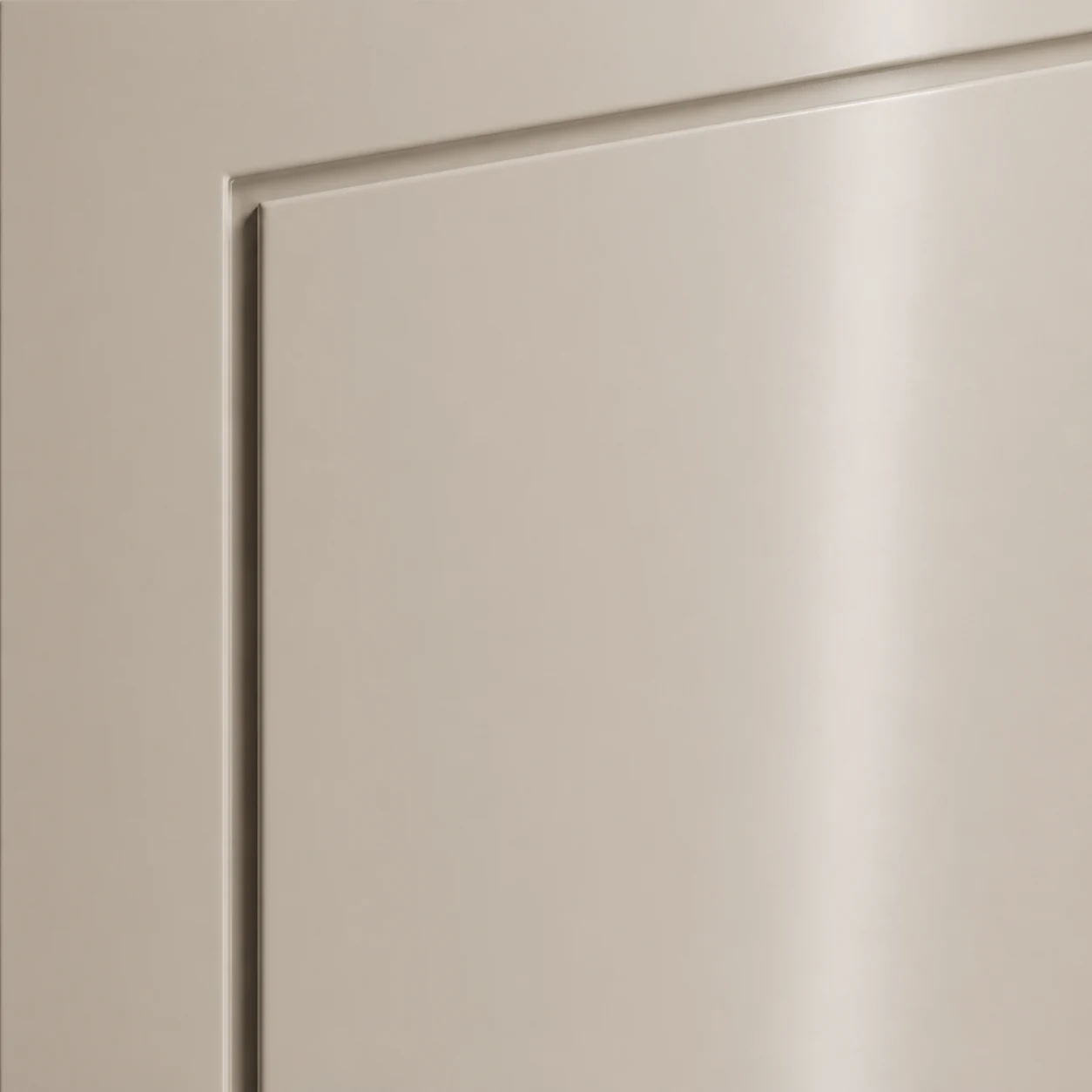 Warm greige satin 2PAC painted finish